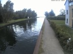 Archiv Foto Webcam Hafendorf Müritz: Kanal vom Claassee zur Müritz 13:00