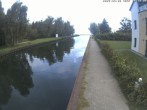 Archiv Foto Webcam Hafendorf Müritz: Kanal vom Claassee zur Müritz 07:00
