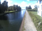 Archiv Foto Webcam Hafendorf Müritz: Kanal vom Claassee zur Müritz 15:00