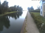 Archiv Foto Webcam Hafendorf Müritz: Kanal vom Claassee zur Müritz 05:00