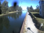 Archiv Foto Webcam Hafendorf Müritz: Kanal vom Claassee zur Müritz 09:00