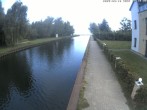 Archiv Foto Webcam Hafendorf Müritz: Kanal vom Claassee zur Müritz 06:00
