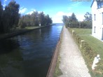 Archiv Foto Webcam Hafendorf Müritz: Kanal vom Claassee zur Müritz 13:00