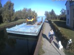 Archiv Foto Webcam Hafendorf Müritz: Kanal vom Claassee zur Müritz 09:00