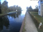 Archiv Foto Webcam Hafendorf Müritz: Kanal vom Claassee zur Müritz 09:00