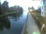 Archiv Foto Webcam Hafendorf Müritz: Kanal vom Claassee zur Müritz 06:00