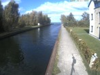 Archiv Foto Webcam Hafendorf Müritz: Kanal vom Claassee zur Müritz 11:00
