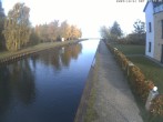 Archiv Foto Webcam Hafendorf Müritz: Kanal vom Claassee zur Müritz 07:00