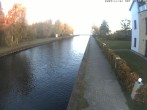 Archiv Foto Webcam Hafendorf Müritz: Kanal vom Claassee zur Müritz 06:00