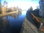 Archiv Foto Webcam Hafendorf Müritz: Kanal vom Claassee zur Müritz 08:00