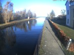 Archiv Foto Webcam Hafendorf Müritz: Kanal vom Claassee zur Müritz 09:00