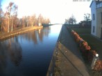 Archiv Foto Webcam Hafendorf Müritz: Kanal vom Claassee zur Müritz 08:00