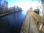 Archiv Foto Webcam Hafendorf Müritz: Kanal vom Claassee zur Müritz 10:00