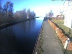 Archiv Foto Webcam Hafendorf Müritz: Kanal vom Claassee zur Müritz 12:00