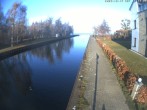 Archiv Foto Webcam Hafendorf Müritz: Kanal vom Claassee zur Müritz 10:00