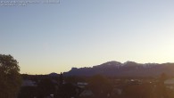 Archived image Webcam View from Feldkirch over the Rhine Valley to the Hohe Kugel 05:00