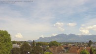 Archived image Webcam View from Feldkirch over the Rhine Valley to the Hohe Kugel 11:00