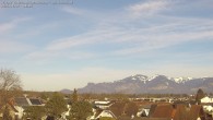 Archived image Webcam View from Feldkirch over the Rhine Valley to the Hohe Kugel 13:00