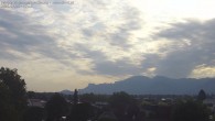 Archived image Webcam View from Feldkirch over the Rhine Valley to the Hohe Kugel 06:00
