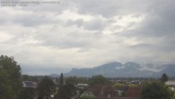 Archived image Webcam View from Feldkirch over the Rhine Valley to the Hohe Kugel 09:00
