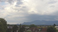 Archived image Webcam View from Feldkirch over the Rhine Valley to the Hohe Kugel 17:00