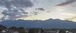 Archived image Webcam View over Gisingen to Hoher Kasten 19:00