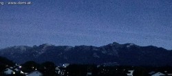 Archiv Foto Webcam Ausblick über Gisingen auf Hohen Kasten 05:00