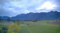 Archived image Webcam View of the Hoher Kasten, Furgglenfirst and Kamor from Feldkirch 19:00