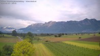 Archived image Webcam View of the Hoher Kasten, Furgglenfirst and Kamor from Feldkirch 07:00