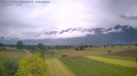 Archived image Webcam View of the Hoher Kasten, Furgglenfirst and Kamor from Feldkirch 11:00
