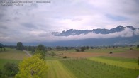 Archived image Webcam View of the Hoher Kasten, Furgglenfirst and Kamor from Feldkirch 09:00