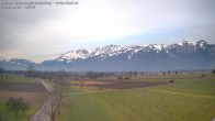 Archived image Webcam View of the Hoher Kasten, Furgglenfirst and Kamor from Feldkirch 09:00