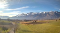 Archived image Webcam View of the Hoher Kasten, Furgglenfirst and Kamor from Feldkirch 13:00