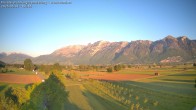 Archived image Webcam View of the Hoher Kasten, Furgglenfirst and Kamor from Feldkirch 05:00
