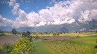 Archived image Webcam View of the Hoher Kasten, Furgglenfirst and Kamor from Feldkirch 09:00