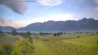 Archived image Webcam View of the Hoher Kasten, Furgglenfirst and Kamor from Feldkirch 05:00