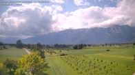 Archived image Webcam View of the Hoher Kasten, Furgglenfirst and Kamor from Feldkirch 13:00