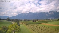 Archived image Webcam View of the Hoher Kasten, Furgglenfirst and Kamor from Feldkirch 11:00