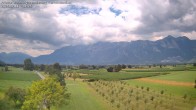 Archived image Webcam View of the Hoher Kasten, Furgglenfirst and Kamor from Feldkirch 13:00