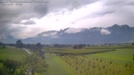 Archived image Webcam View of the Hoher Kasten, Furgglenfirst and Kamor from Feldkirch 06:00