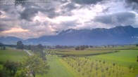 Archiv Foto Webcam Ausblick von Feldkirch auf Hohen Kasten, Furgglenfirst und Kamor 19:00