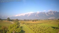 Archived image Webcam View of the Hoher Kasten, Furgglenfirst and Kamor from Feldkirch 07:00