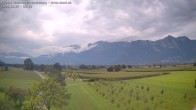 Archived image Webcam View of the Hoher Kasten, Furgglenfirst and Kamor from Feldkirch 17:00