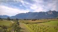Archived image Webcam View of the Hoher Kasten, Furgglenfirst and Kamor from Feldkirch 11:00