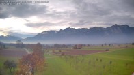 Archived image Webcam View of the Hoher Kasten, Furgglenfirst and Kamor from Feldkirch 13:00