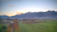 Archived image Webcam View of the Hoher Kasten, Furgglenfirst and Kamor from Feldkirch 06:00