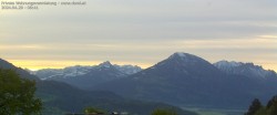 Archived image Webcam View of Walgau, Hoher Fraßen and Breithorn from Gampelün 05:00
