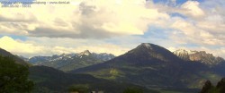 Archived image Webcam View of Walgau, Hoher Fraßen and Breithorn from Gampelün 15:00