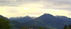 Archived image Webcam View of Walgau, Hoher Fraßen and Breithorn from Gampelün 06:00