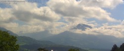 Archived image Webcam View of Walgau, Hoher Fraßen and Breithorn from Gampelün 09:00